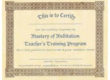 Certified Meditation Teacher Training Certificate